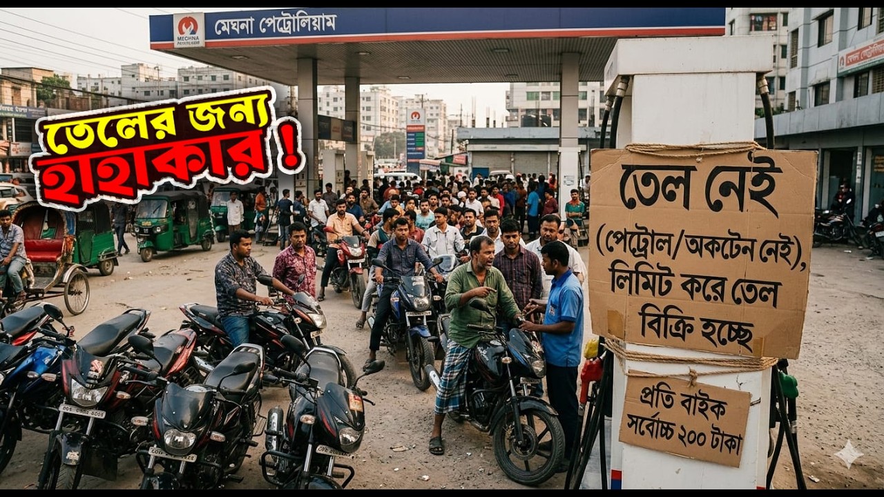 তেলের জন্য হাহাকার! || বাংলাদেশের তেলের পাম্পের বর্তমান অবস্থা || Pterol || পেট্রোল ||