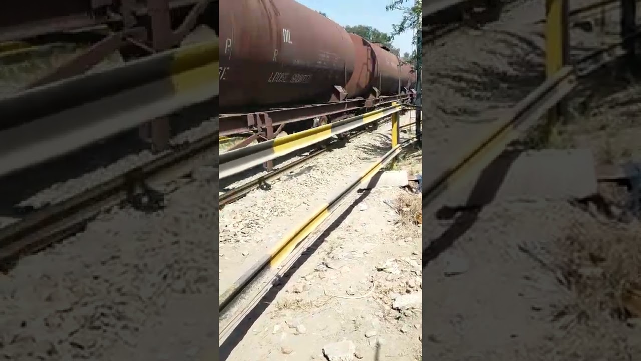 REG-24 5214 Oil container pass Faisalabad dry Port railway station #shorts