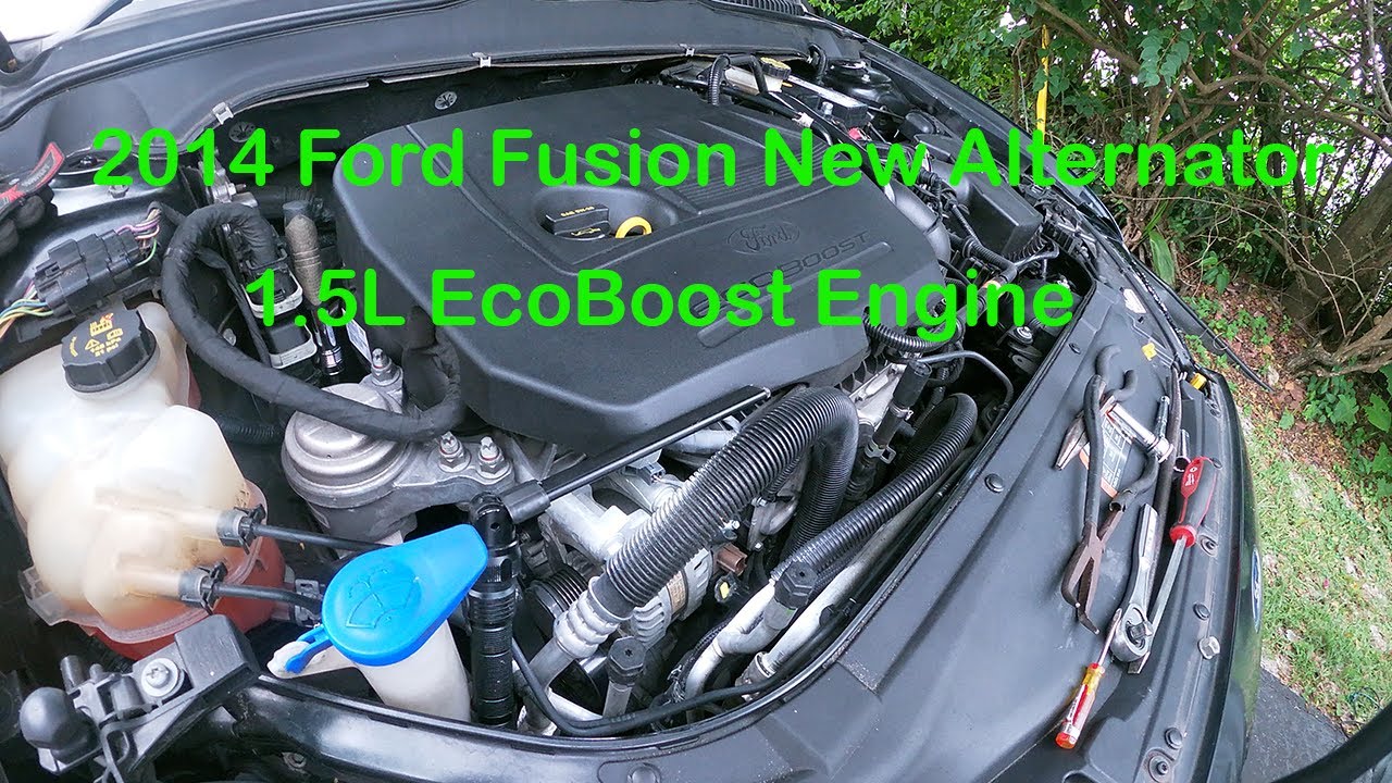 Установка генератора Ford Fusion 1.5L 2014 года