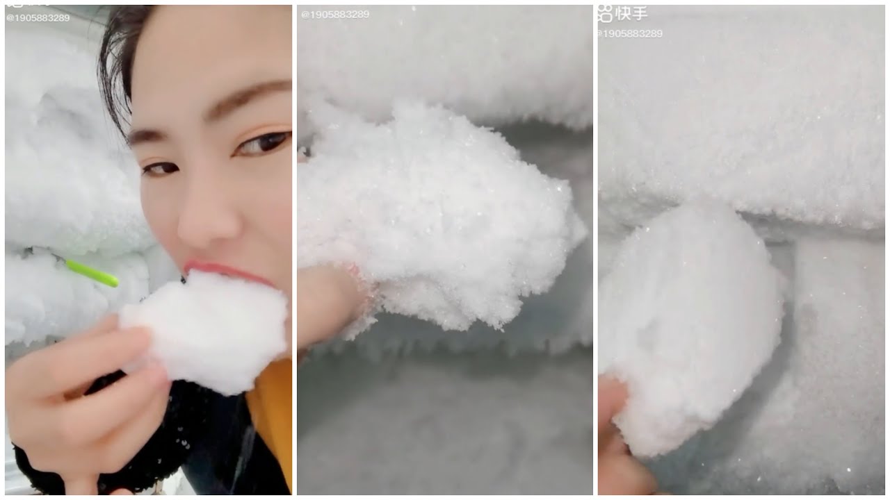 EP.176RED FREEZER FROST and EATING ICE | FREEZER FROST.asmr iceeating #freezerfrost #iceeating