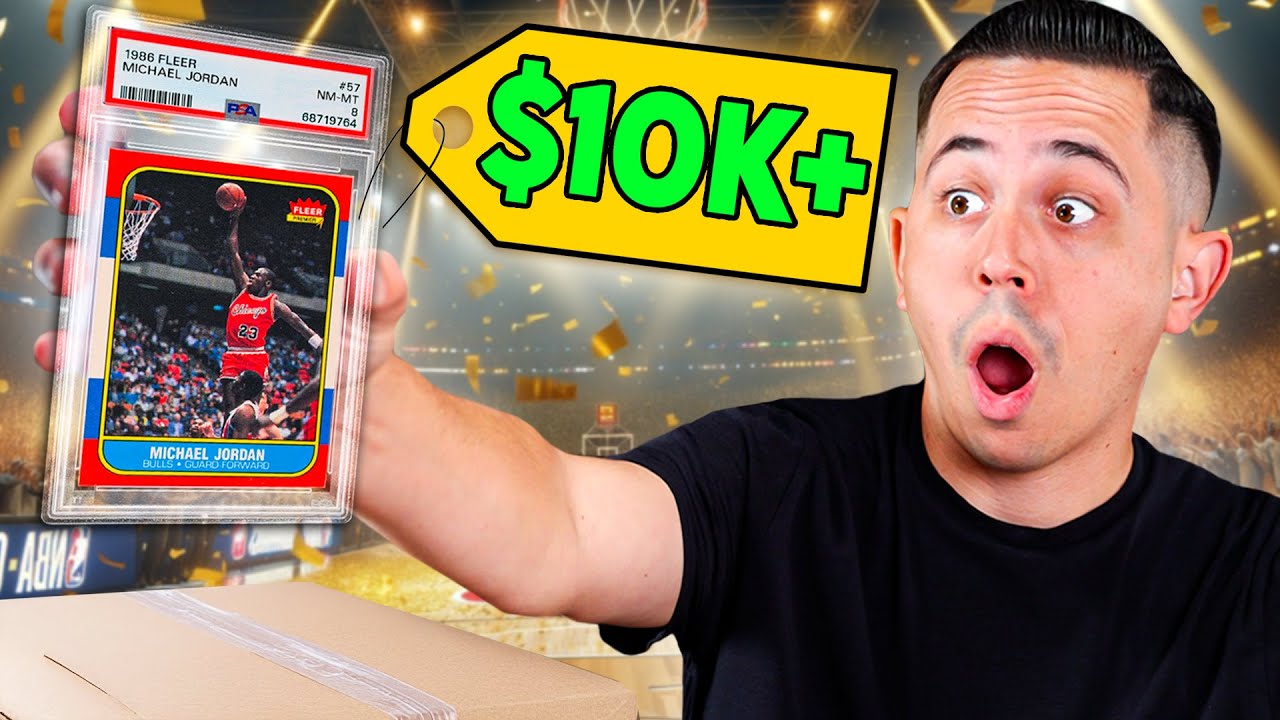I Bought A HUGE $10,000+ Michael Jordan Fleer Rookie Card! 😱