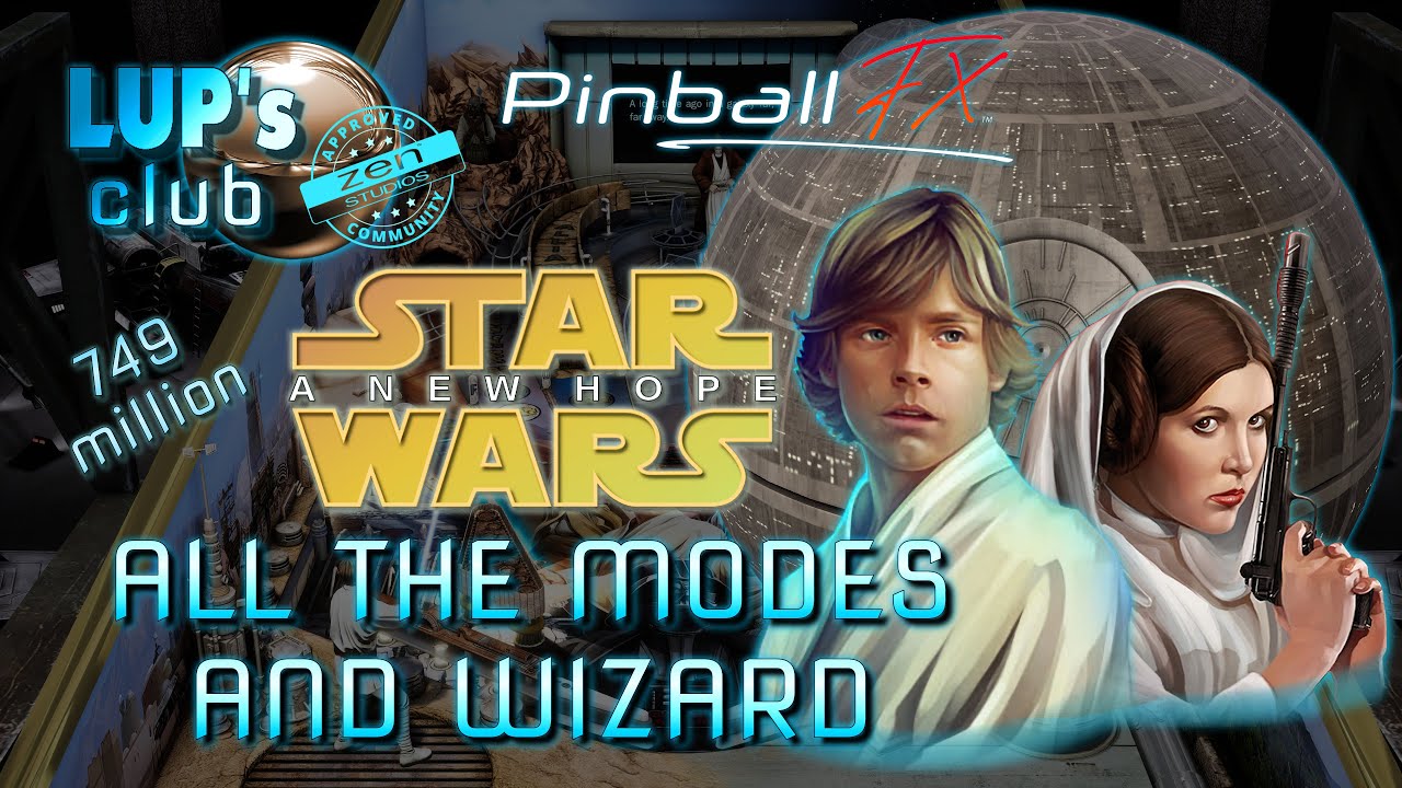 Pinball FX 💫 Star Wars Pinball: A New Hope ► All the modes & Wizard (749M)
