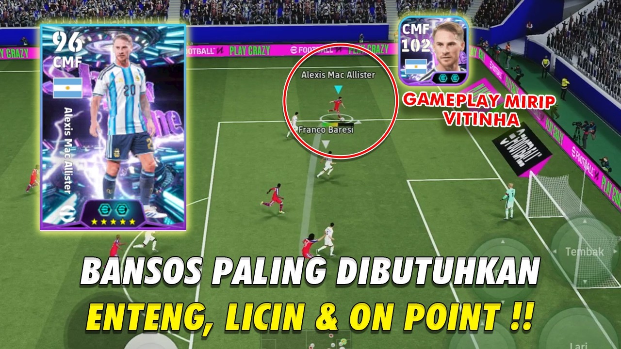 PEMAIN INI ENTENG BANGET 😱 REVIEW MAC ALLISTER & RACIKAN MAC ALLISTER !! EFOOTBALL MOBILE 2026