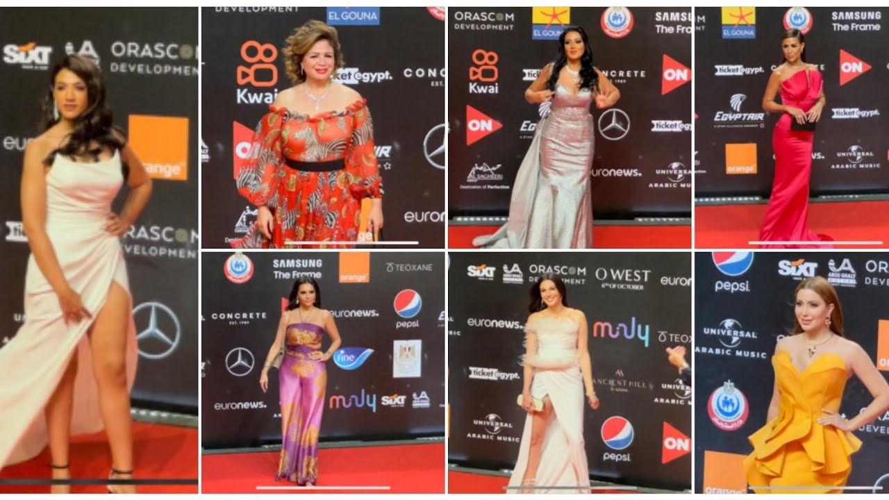 فساتين واطلالات النجوم في اليوم السادس من مهرجان الجونة السينمائي gff21
