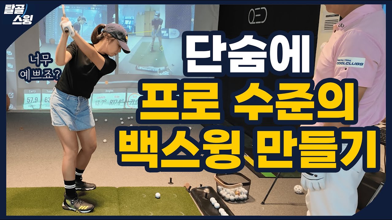 탈골스윙- 이대로만 연습 하면 감동을 받으실겁니다.