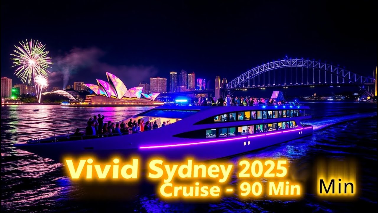 Spectacular Fireworks Show from Cruise | Vivid Sydney 2025 Highlights