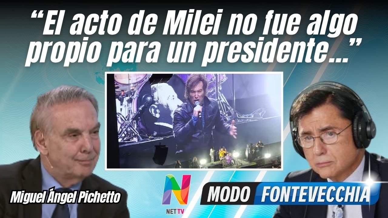 Pichetto criticó el acto de Milei y aseguró que “es imposible” gobernar sin un sistema de alianzas
