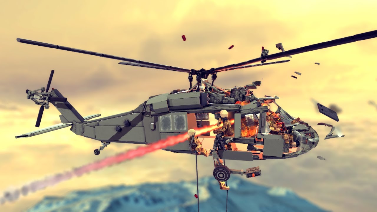 Helicopter Crashes & Shootdowns #16 | Besiege