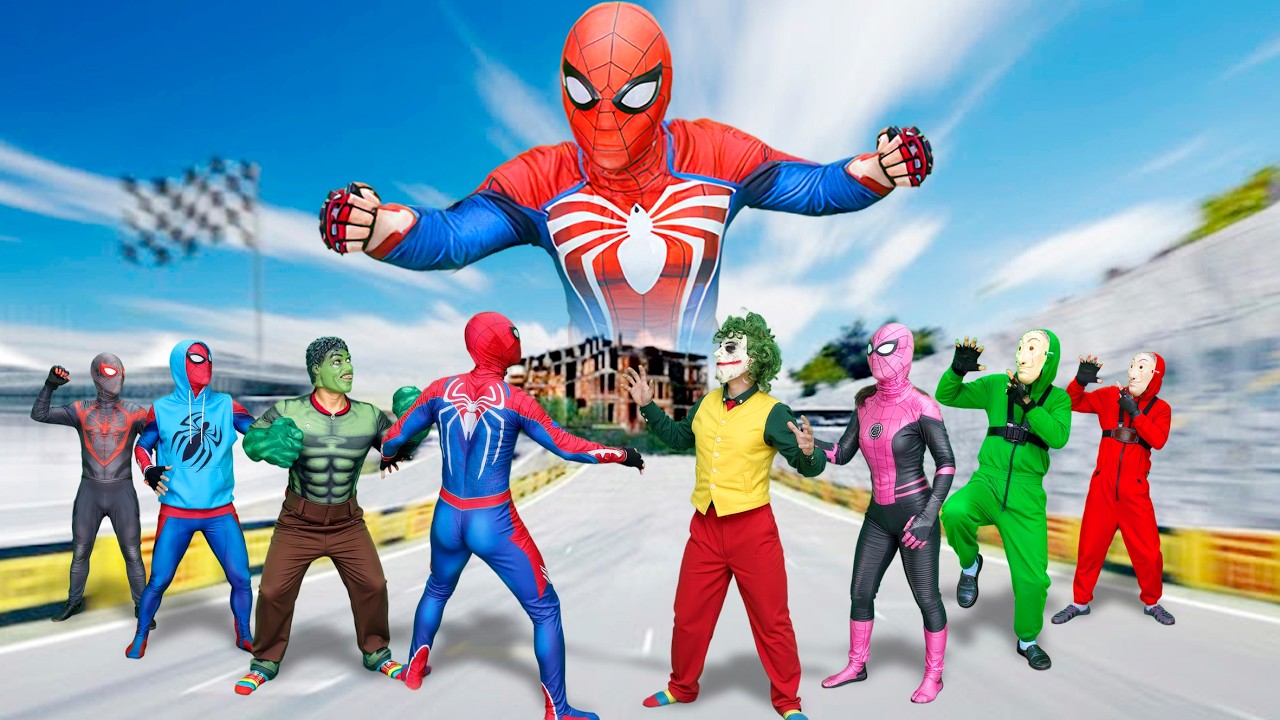 スパイダーマンが物乞いをジョーカーから守る！
