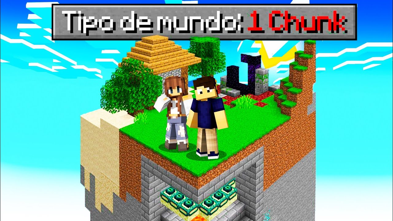 MINECRAFT, mas o mundo é  APENAS UMA CHUNK!
