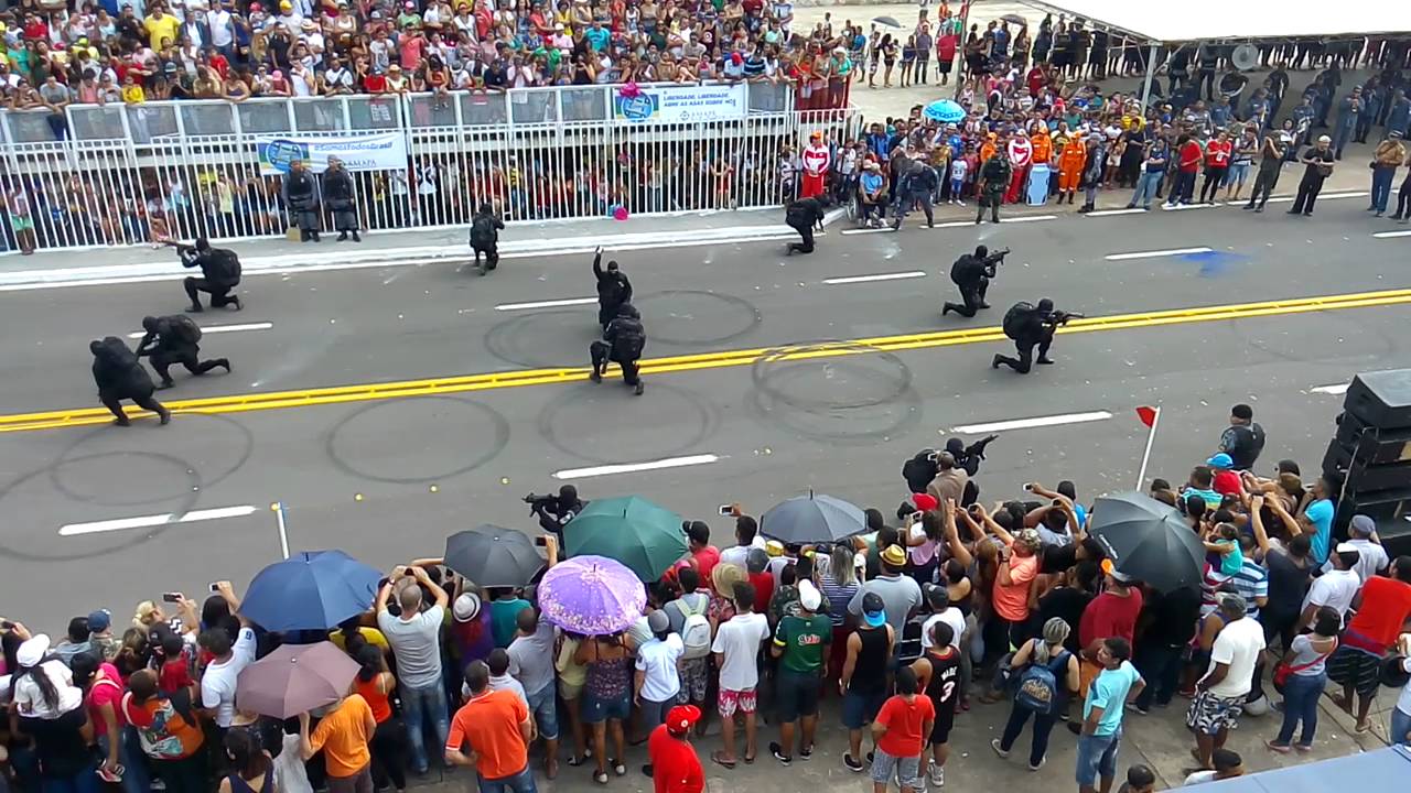 Desfile 07 de Setembro, Polícia Militar AP e seus grupamentos batalhões de Operações Especiais