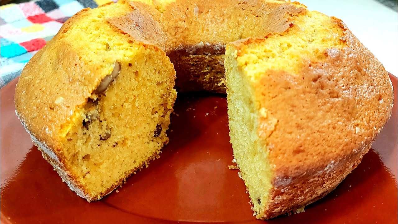 🎃 BIZCOCHO DE CALABAZA Y NUECES😋FÁCIL Y RÁPIDO✅//BEATRIZ COCINA