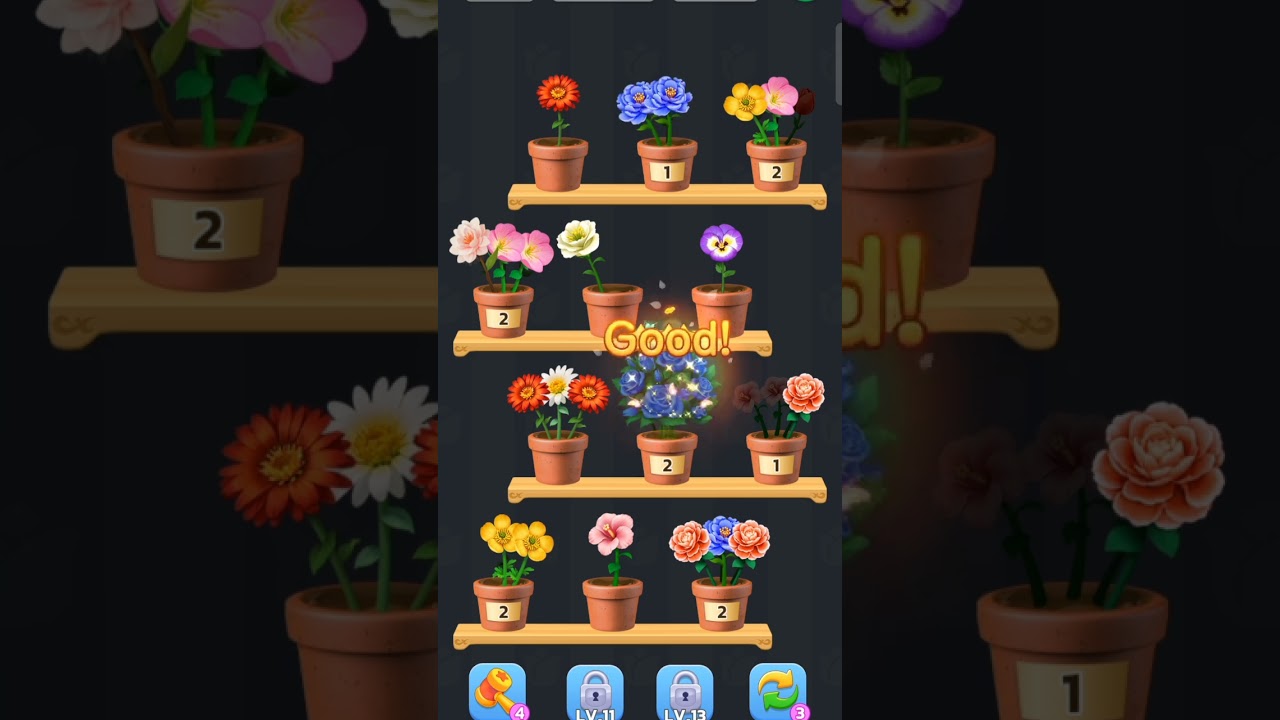Blossom Sort - Flower Game - Leave 7