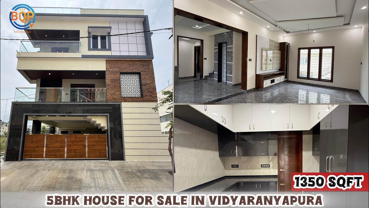 5BHK Triplex House With Lift For Sale in Vidyaranyapura 
