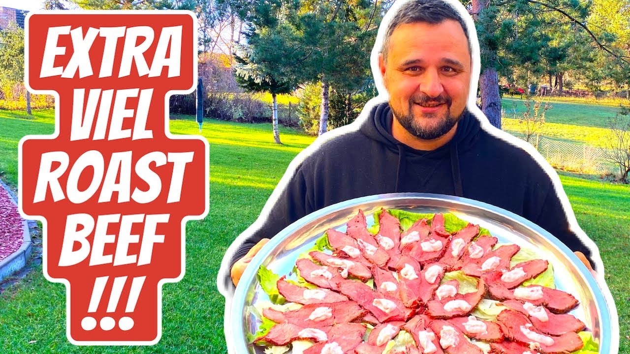 XXL 🐮🔥🥩 6,7 kg ROASTBEEF im SMOKER grillen  krasse Platte !!! --- Klaus grillt
