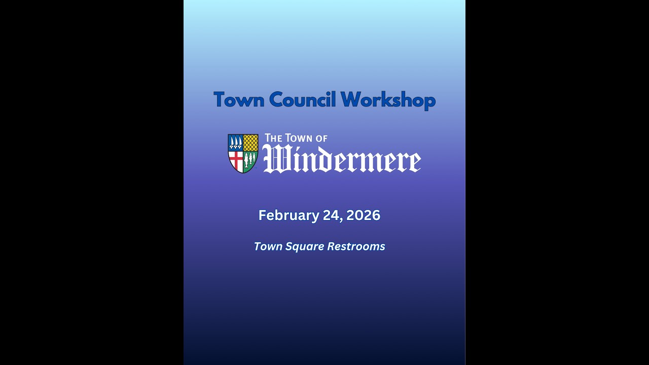 Town Council Workshop February 24, 2026 - Town Square Restrooms