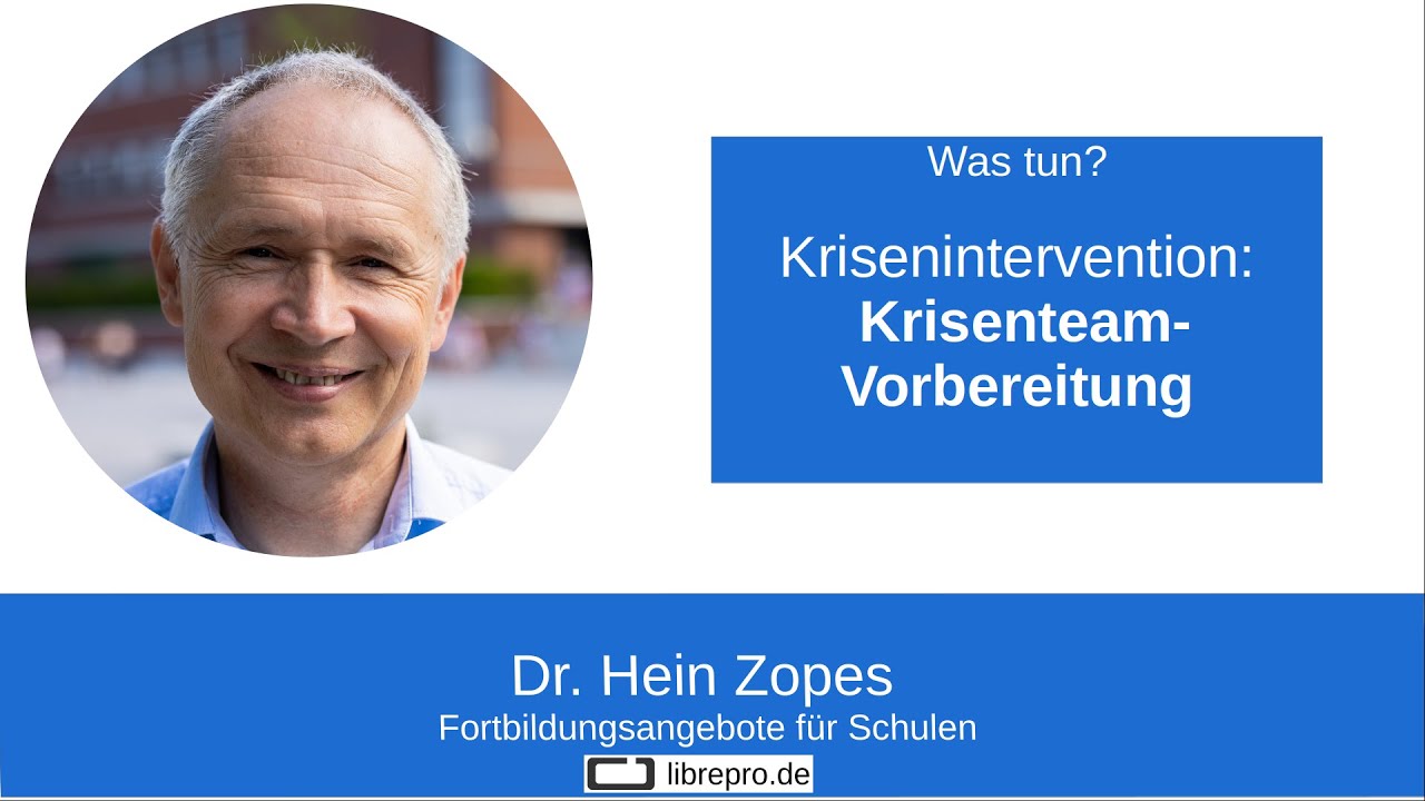 Krisenintervention: Krisenteam-Vorbereitung