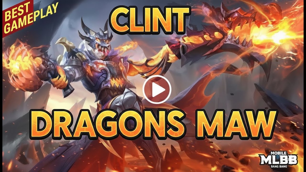 EFEKNYA PARAH! Gameplay Skin Clint Dragons Maw: Marksman Tersakit Season Ini!