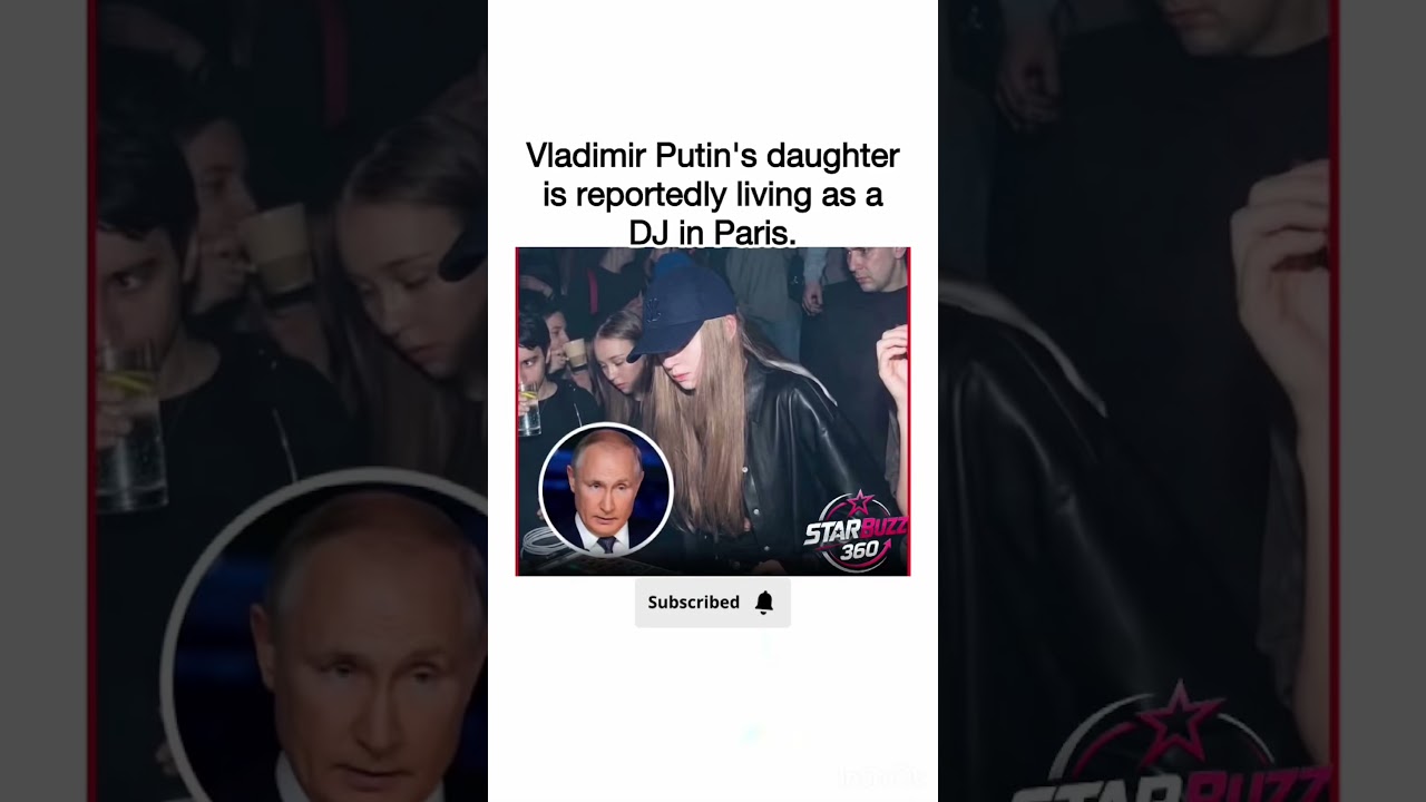 Putin's Secret Daughter Living Double Life?! 🎧😱 #VladimirPutin #PutinDaughter #Paris #dj