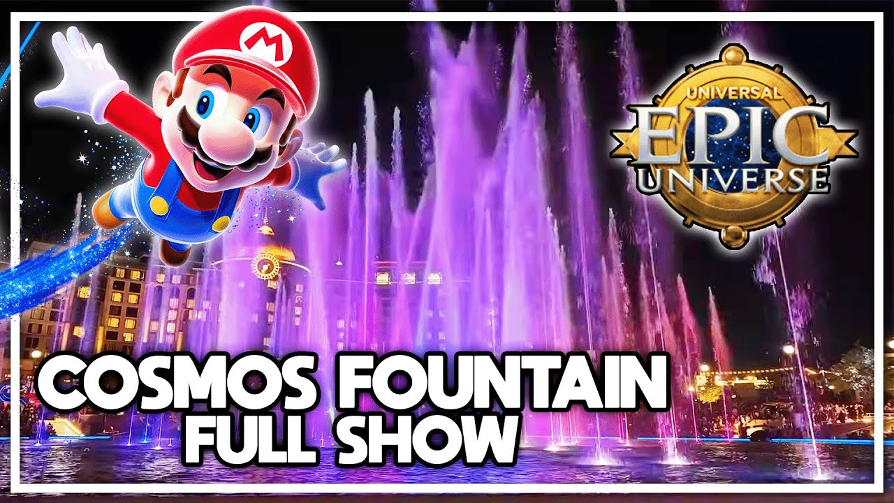 FULL Cosmos Fountain Show - Universal Epic Universe Theme Park