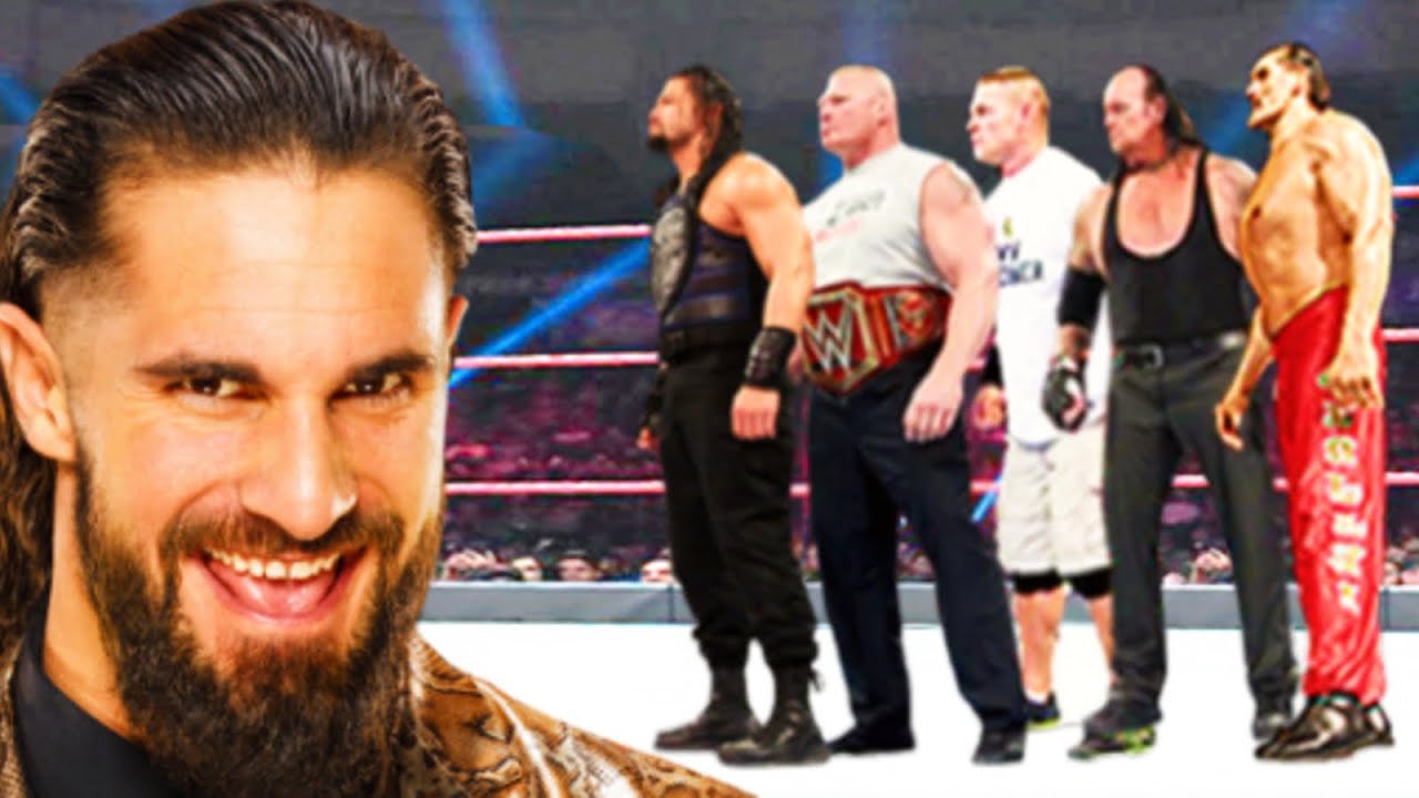 SETH ROLLINS vs Roman Reigns, The Great Khali, Brock Lesnar, The Undertaker & John Cena