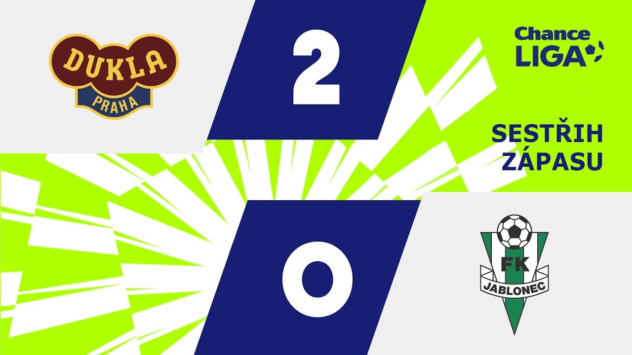 SESTŘIH: Dukla - Jablonec 2:0. Pražané poprvé na jaře skórovali, Severočeši nestačili