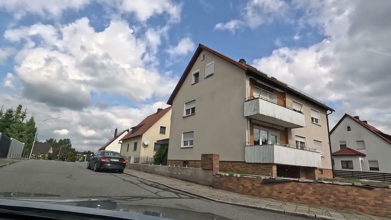 Drive through Grafenwoehr, Germany - September 28, 2025