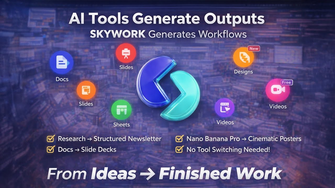 Skywork AI — Документы, слайды и постеры, созданные на основе одной идеи.