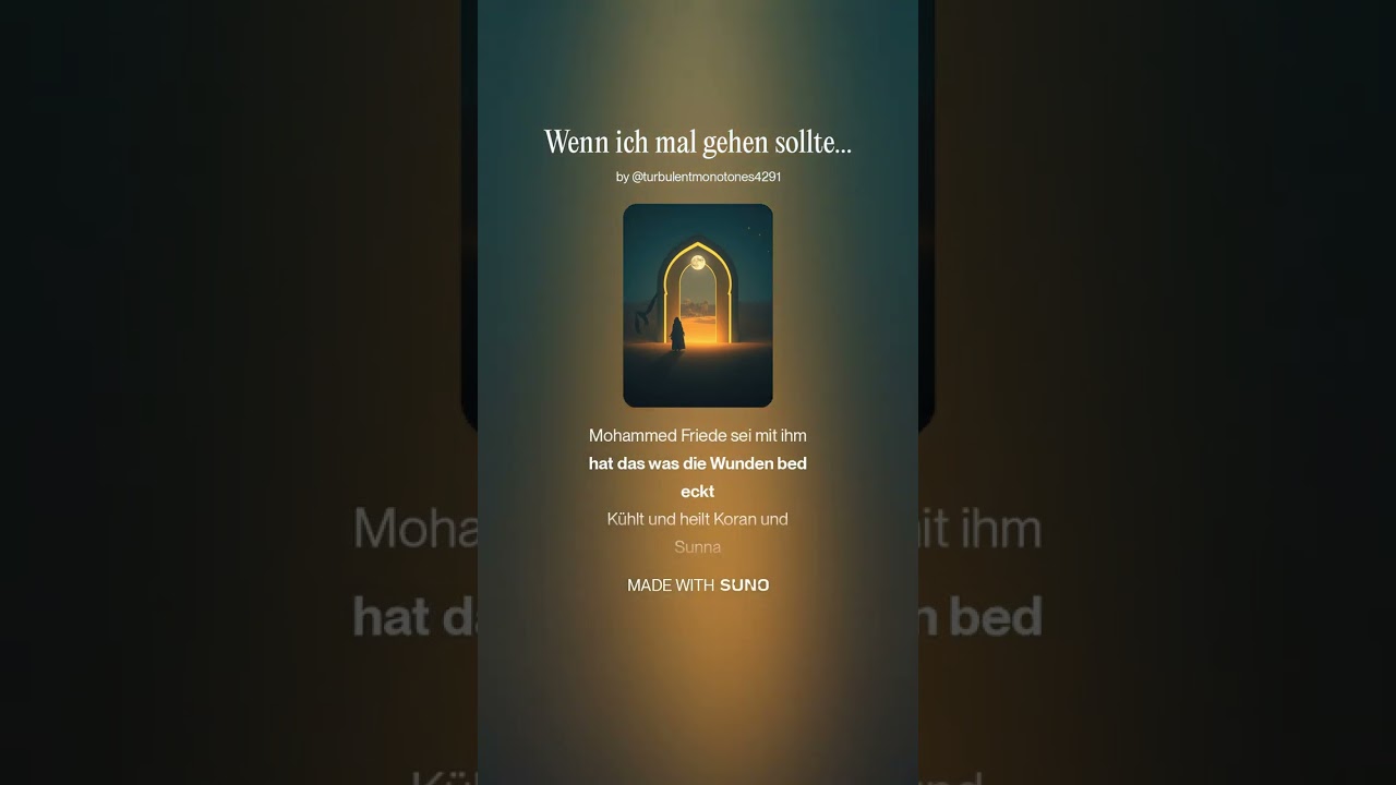 Wenn ich mal gehen sollte... 