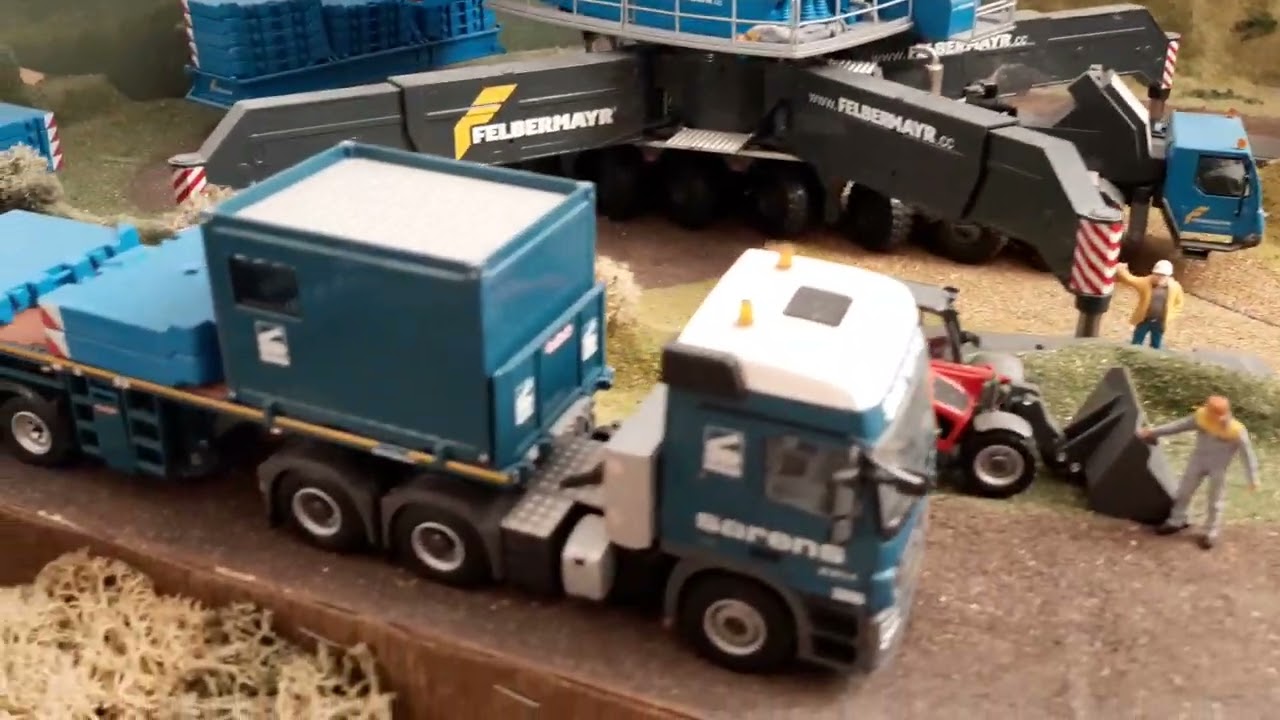 diorama grues et camions tp 1/50