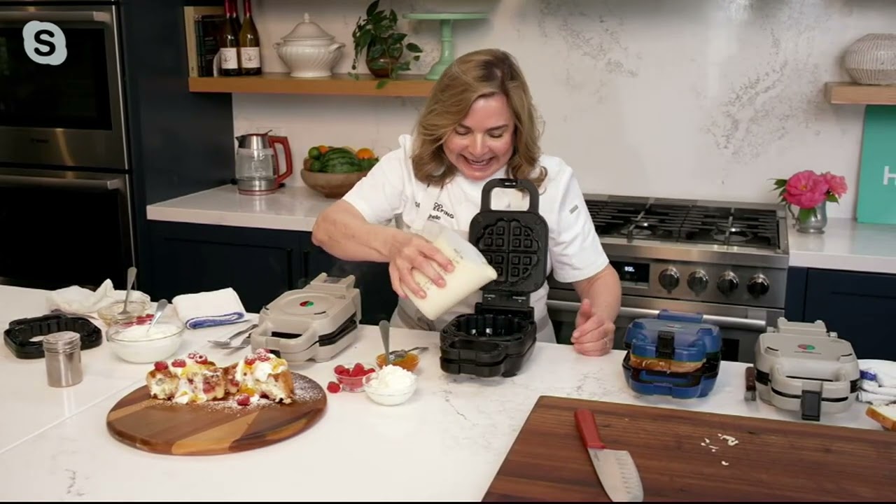 Good Housekeeping Classic Belgian & Stuffed Waffle Maker on QVC
