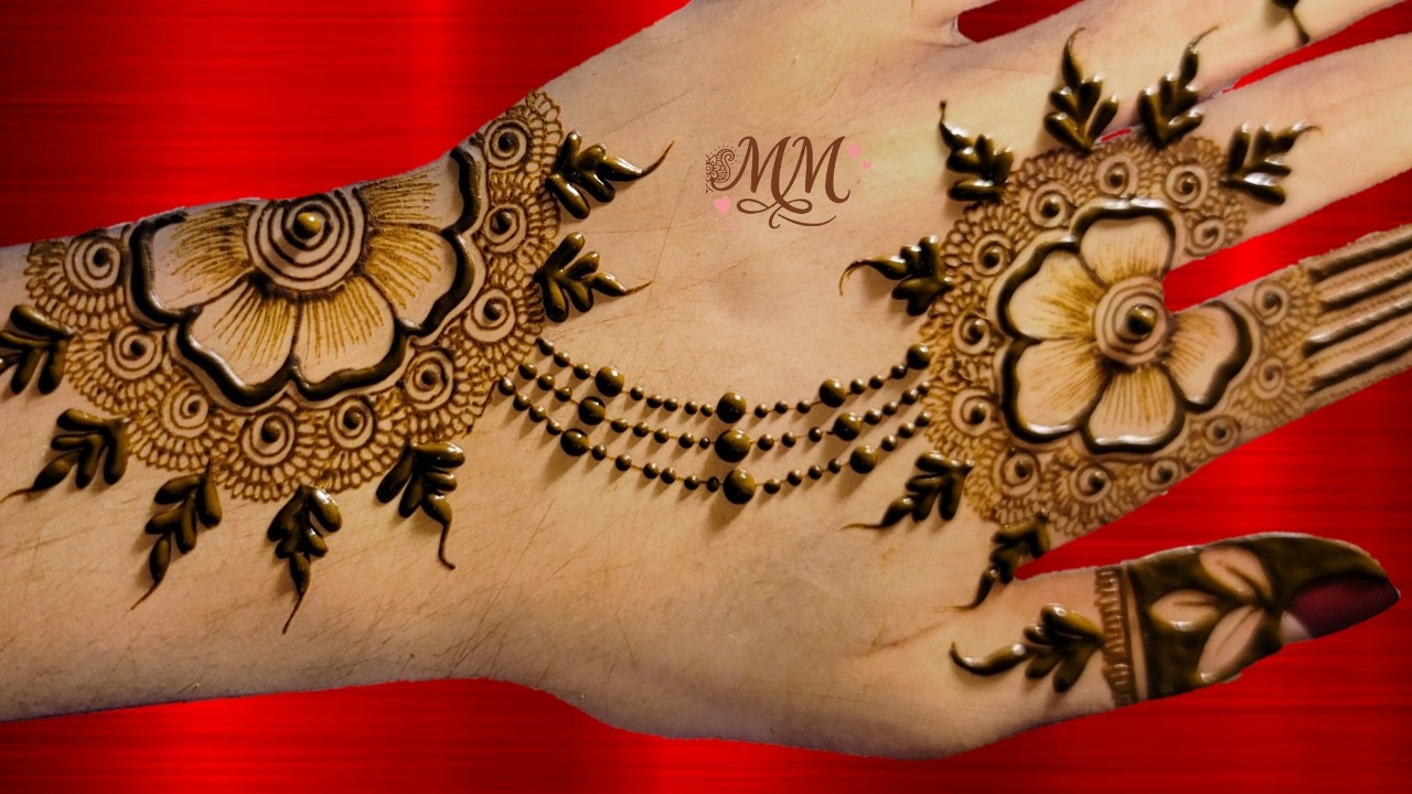 Mini  back hand Mehndi Design Step by Step | easy small Mehndi design | Mehndi Minis