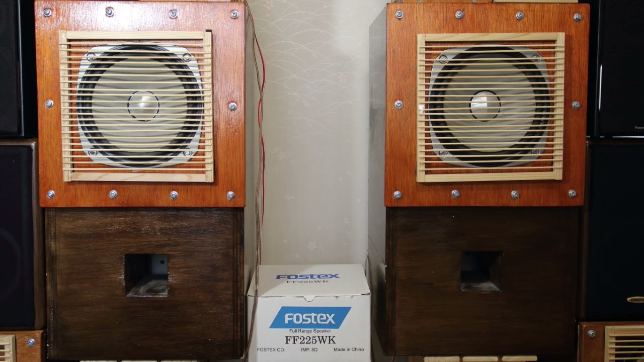 FOSTEX FF225WKを45Lバスレフに入れた音、聴いてください。