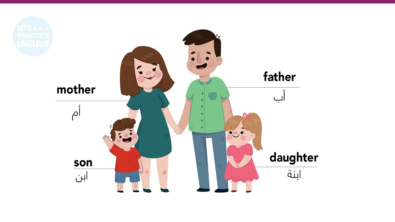 كيف تتحدث عن عائلتك باللغة الانجليزية - How to talk about your family in English