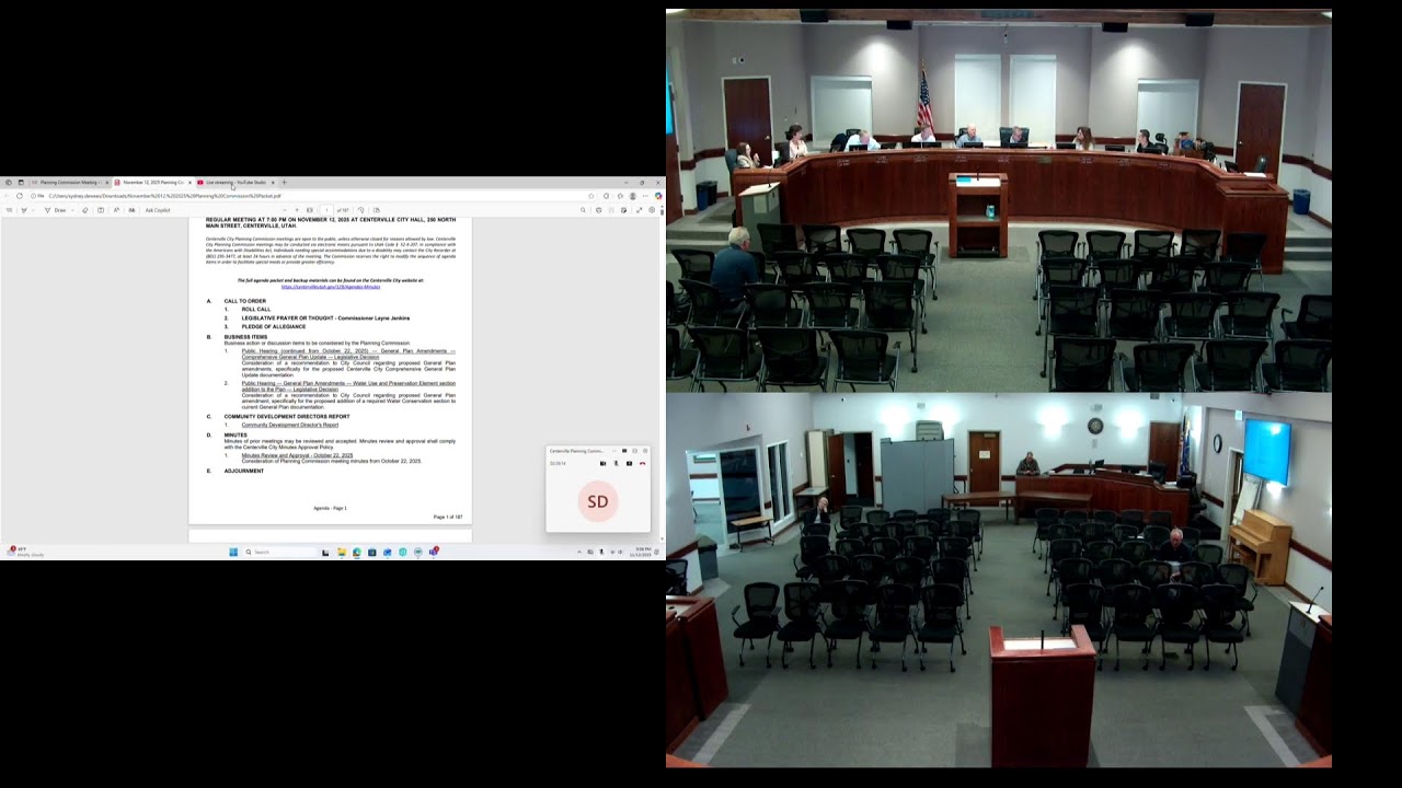 November 12, 2025 Planning Commission
