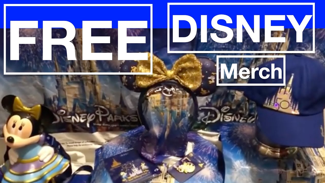 FREE DISNEY 50TH ANNIVERSARY MERCHANDISE / Walt Disney World 50th Anniversary Celebration / 1K Subs