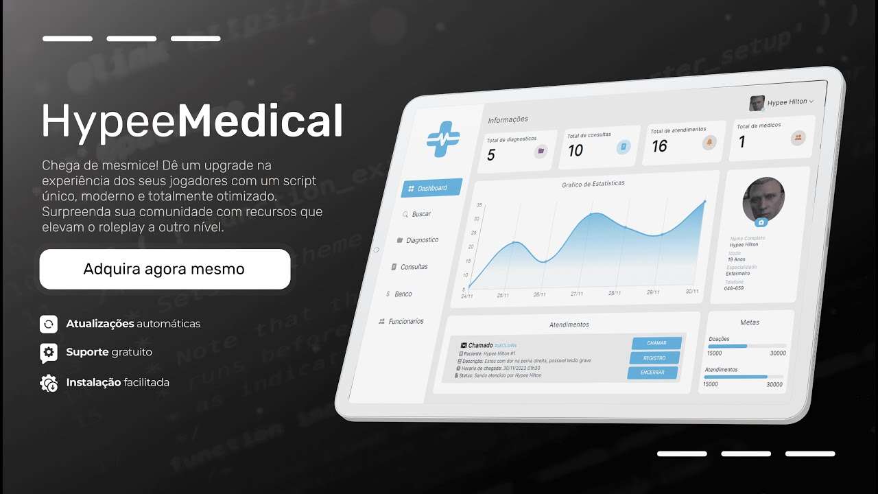 [FiveM] Panel Medical [Standalone]