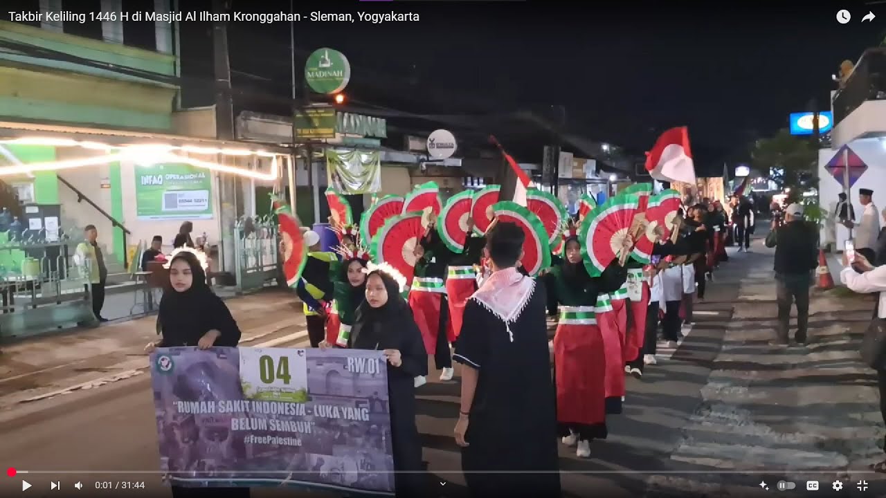 Takbir Keliling 1446 H di Masjid Al Ilham Kronggahan - Sleman, Yogyakarta