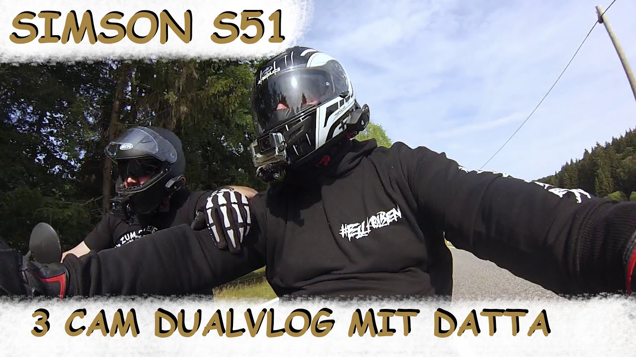 Simson S51 | Endlich wieder Simme fahren | 3 Cam Aktion | Datta | EllKolben