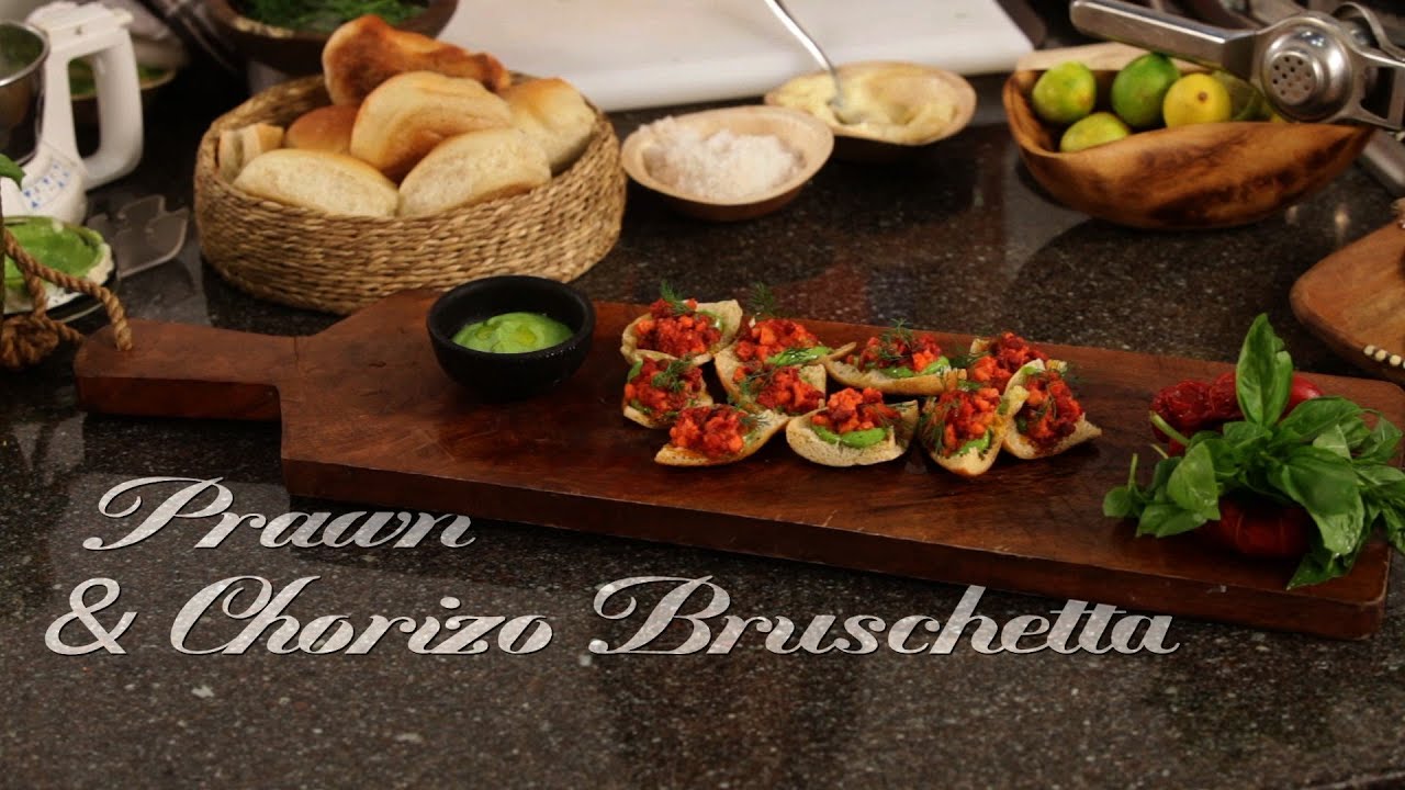 How To Make Goan Prawn & Chorizo Bruschetta || Non Vegetarian Snack || Goan Food || Goa