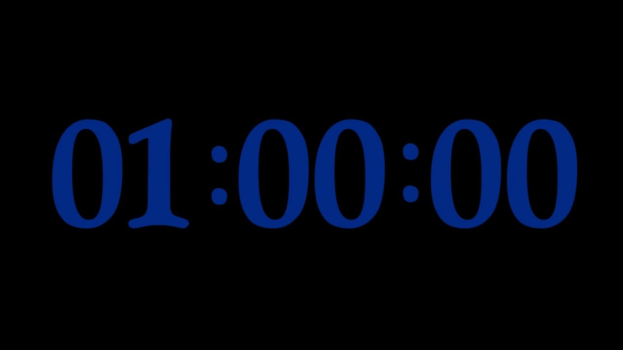 One hour cute dark aesthetic timer  -  1 hour study timer