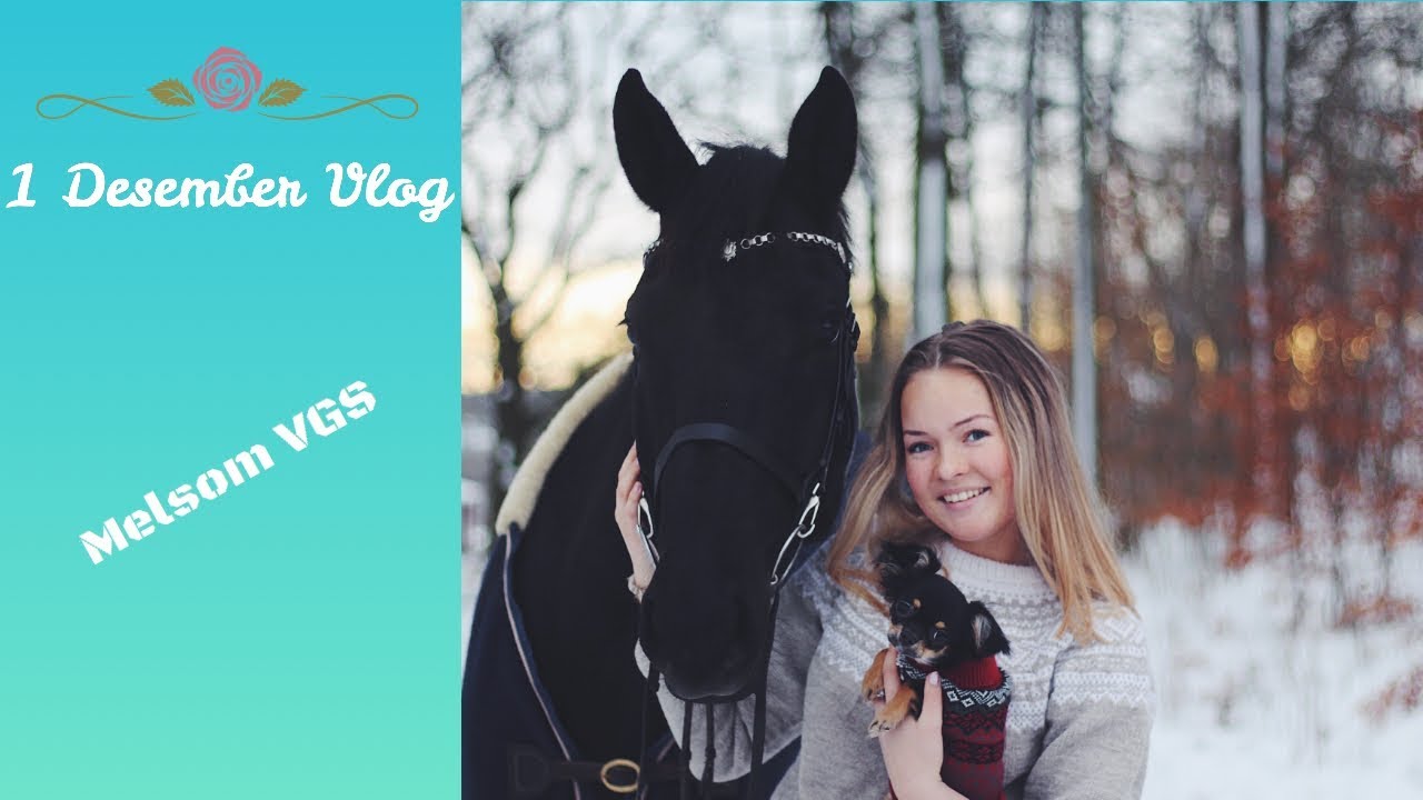 1 desember vlogg, bli med å ri Daisy på Melsom vgs