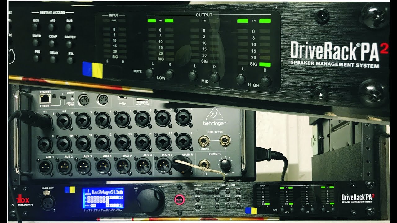 dbx driverack pa2 programacion basica
