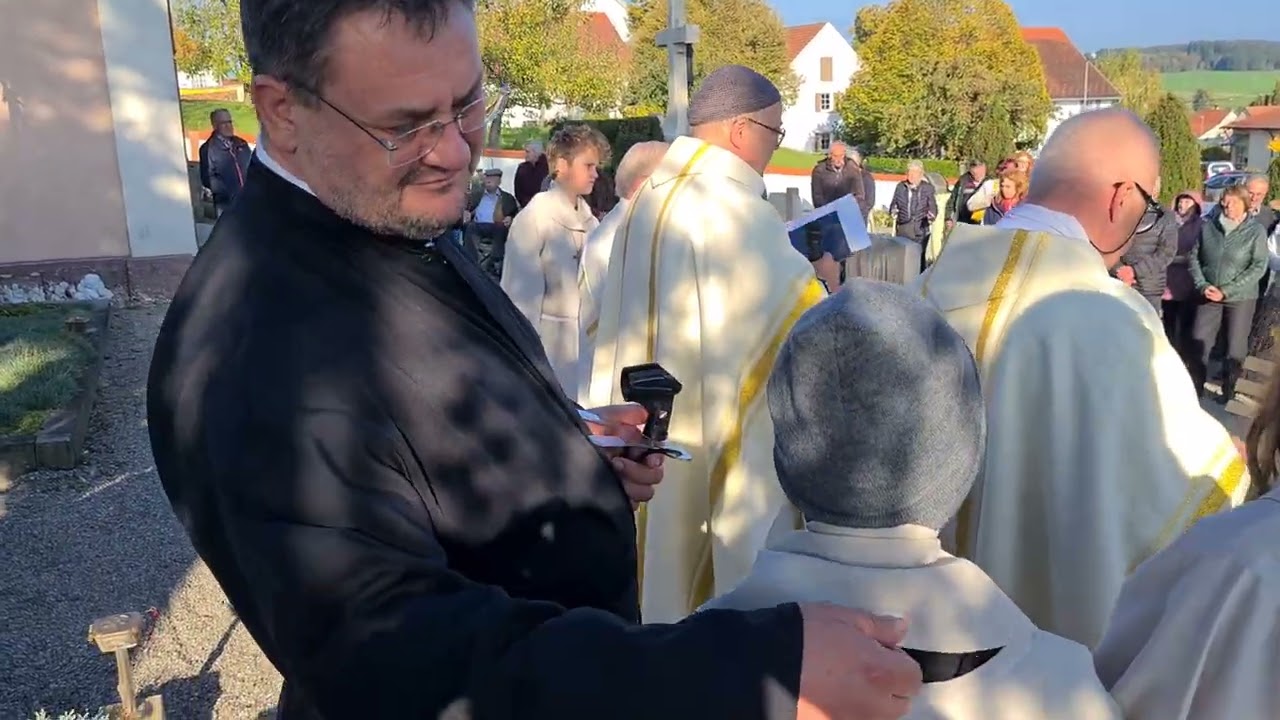 12. 10.2025 Musikkapelle Merazhofen Meerstern ich Dich grüße, am Grab des Allgäuer Segenspfarrer