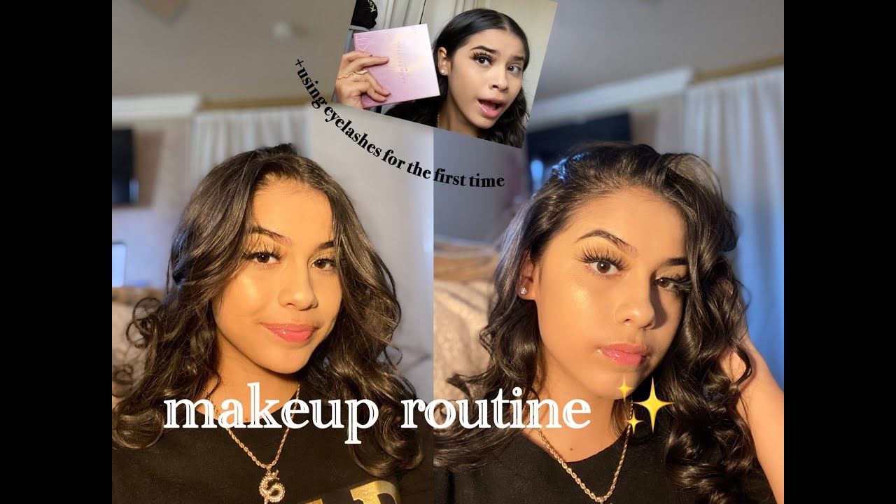 Makeup Routine :D +trying eyelashes for the first time :) || beautypieceslashco