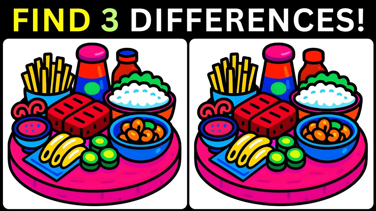 🔥Zoom In: Three Differences Are Waiting✨【#323 Brain Game Challenge Spot 3 Differences】
