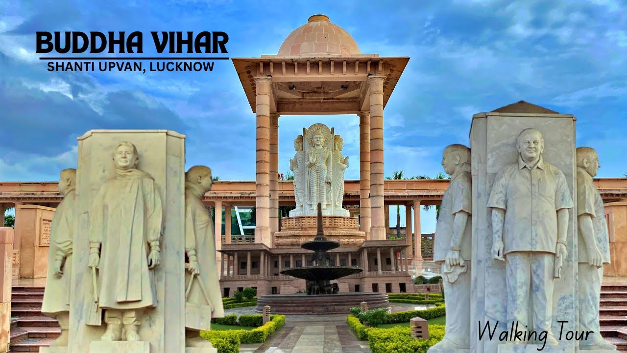 BUDDHA Vihar Shanti Upvan Lucknow, Uttar Pradesh🇮🇳✈️ | Buddhist Park 4K walking tour