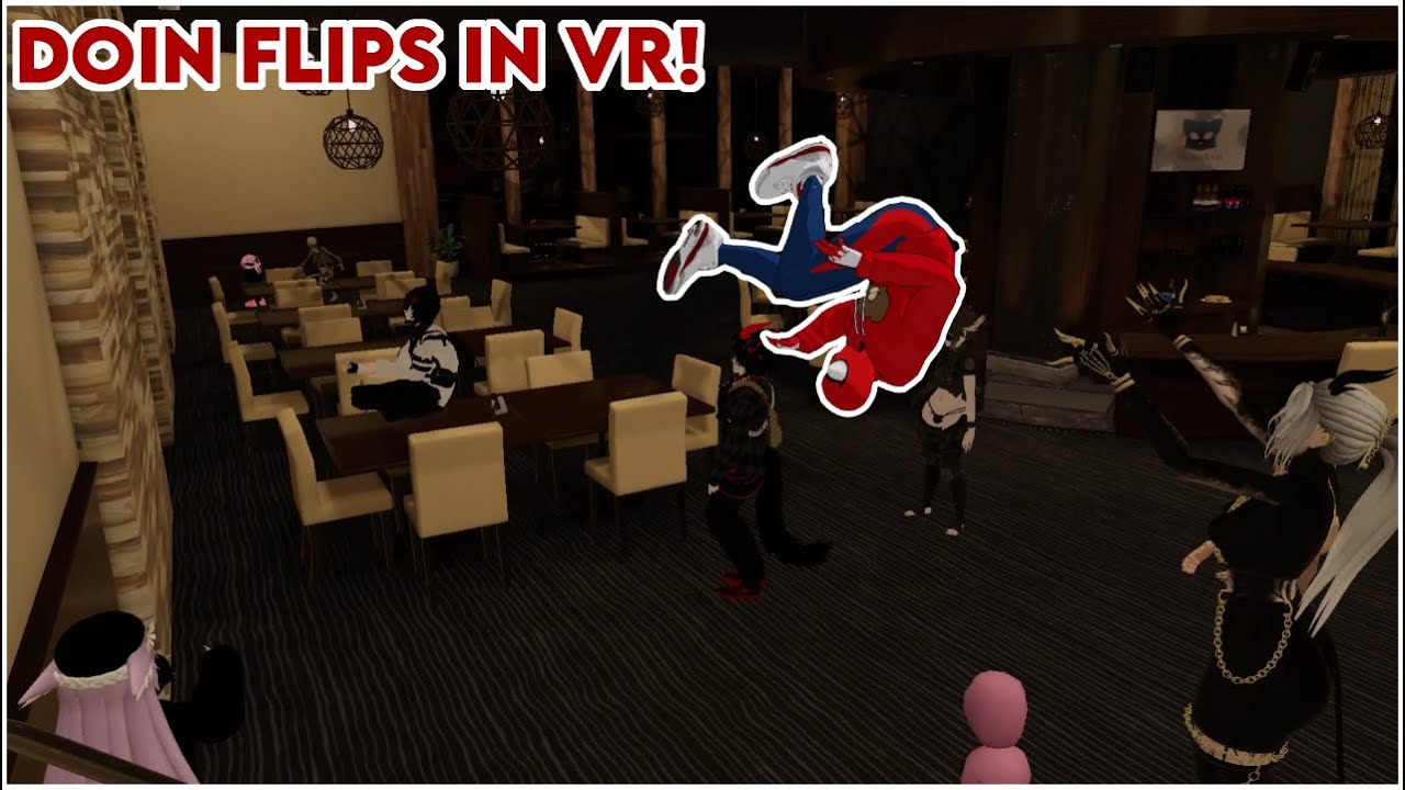 Doing FRONTFLIPS as Spider-Man in VR!? | VRChat Full Body Tracking