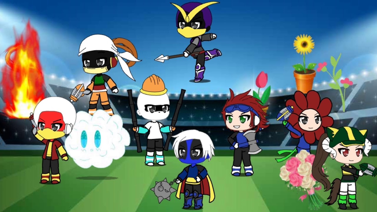 All Robot Masters in GachaLife style(Happy Birthday Mega Man)