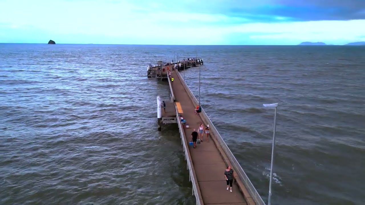 Palm Cove Jetty at Sunset 🎸 | Cinematic Drone Walk + Original Guitar Solo (4K)